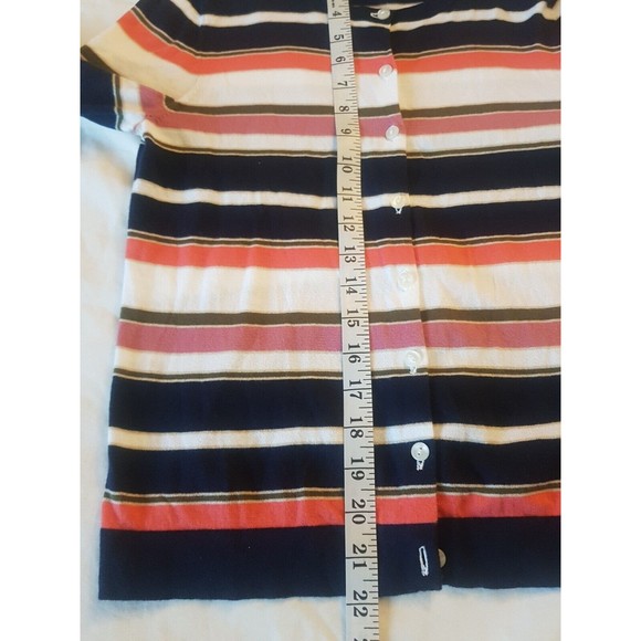 Ann Taylor Womens Cardigan Sweater Size Small Button down Striped Classiccore - Picture 11 of 12